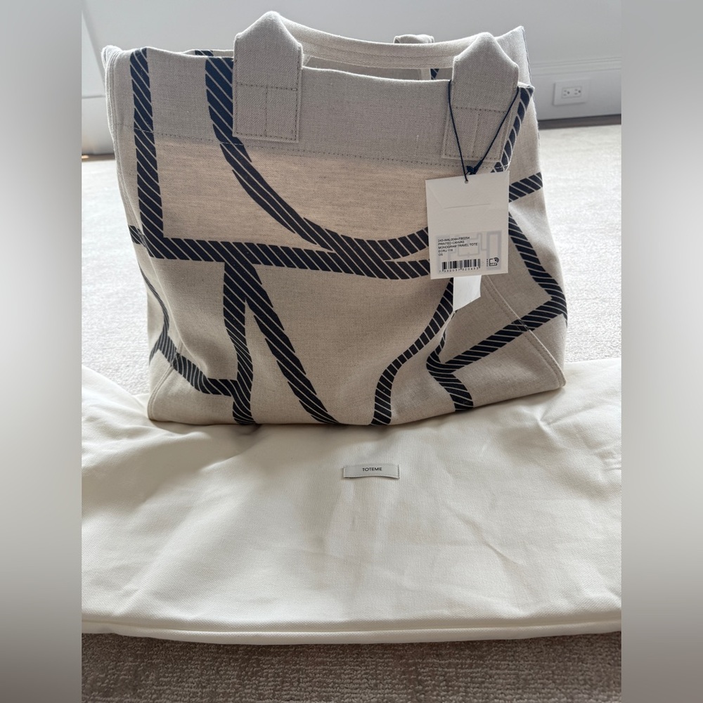 NWT Totême Monogram Canvas Tote Bag - Picture 10 of 10